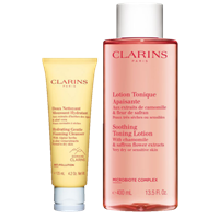 CLARINS CLEANSER & TONING SET DUO
